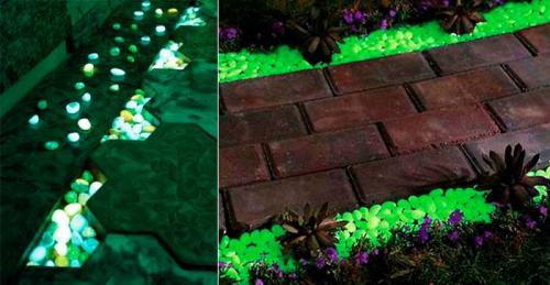 Светящиеся камни для ландшафтного дизайна. Светящиеся камни для сада своими руками