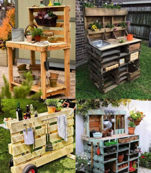 Мебель из поддонов для дачи своими. Начинаем с подготовки материала 04