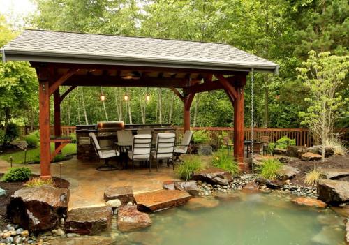 Открытая беседка. Основные типы беседок