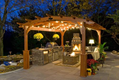 Открытая беседка. Основные типы беседок