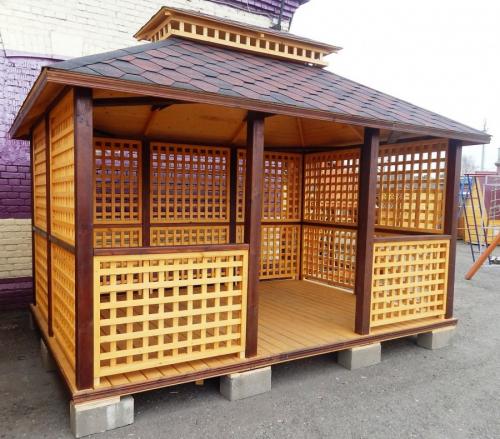 Стильные беседки из дерева идеи. Пошаговая инструкция по созданию садовой беседки