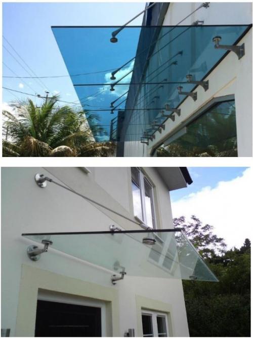 Козырек над крыльцом на металокаркасе из: все, что нужно знать о выборе и установке 14