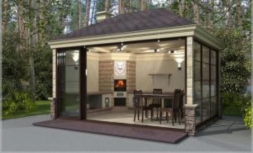 Беседка в современном стиле. Варианты современных беседок для дачи или приусадебного участка