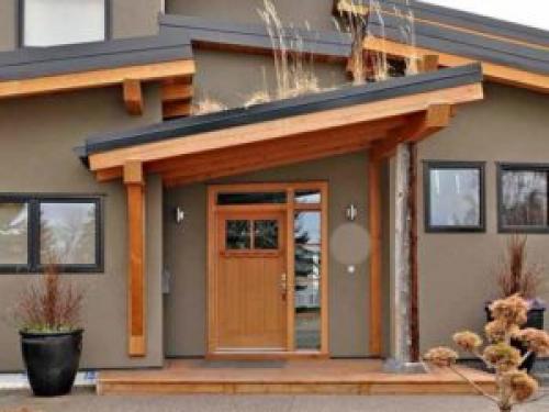 Сделать козырек над крыльцом своими руками. Козырек над крыльцом своими руками: виды, идеи, материалы, конструкции и варианты устройства (100 фото) 16