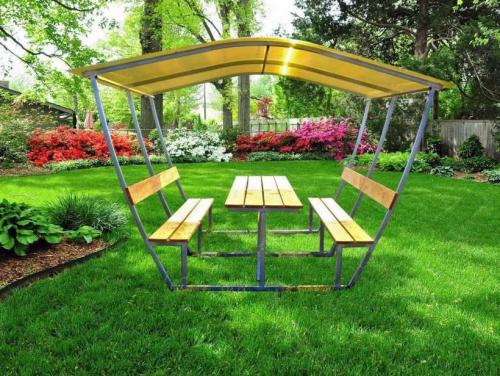 Беседка для дачи из поликарбоната. Беседка из поликарбоната: особенности поликарбоната, виды беседок, поэтапные схемы и чертежи сооружения своими руками