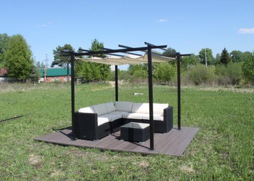 Беседка в современном стиле. Материалы, которые используются при создании стильных беседок