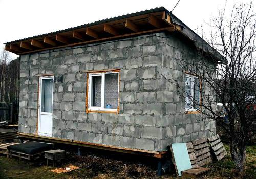 Отдых на природе: постройка дачного дома с террасой 02 Отдых на природе: постройка дачного дома с террасой 02