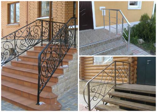 Как выбрать материал для колонн крыльца, учитывая архитектурный стиль дома. №4. Оформление перил и ограждения