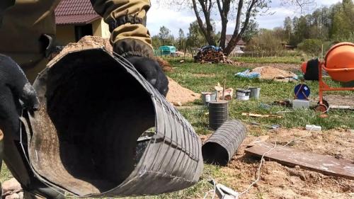 Как сделать сваи под дом. Процесс заливки свай