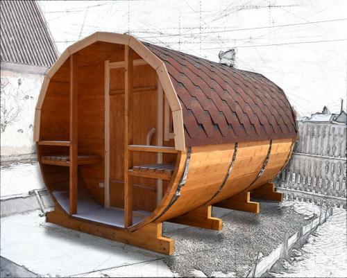 Какие материалы необходимы для строительства бани-бочки. На зависть Диогену: баня-бочка своими руками, особенности конструкции