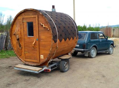 Какие материалы необходимы для строительства бани-бочки. На зависть Диогену: баня-бочка своими руками, особенности конструкции