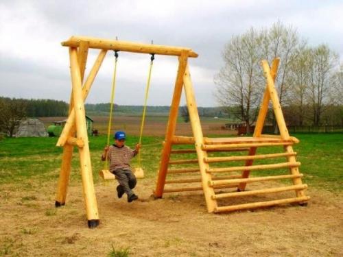 Как сделать детские уличные качели более удобными и безопасными. Детские качели для дачи