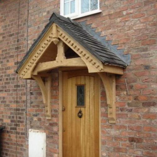 Навес над крыльцом из поликарбоната. Навесы и козырьки над крыльцом частного дома своими руками (с фото) 04