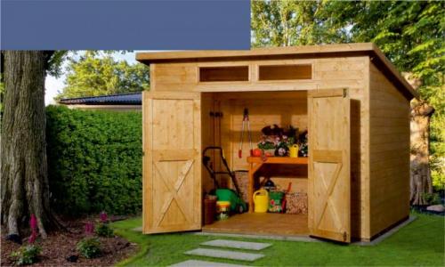 Навес к сараю своими руками. Односкатный навес 18