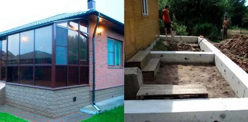 Зимняя веранда к дому. Закрытая зимняя веранда пристроенная к дому: все, что нужно знать