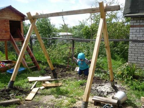 Качели детские своими руками для дачи. Детские качели своими руками — пошаговое описание изготовления, размещения и оформления (115 фото)