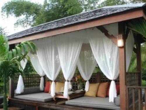 Занавески в беседку для улицы. Назначение 05