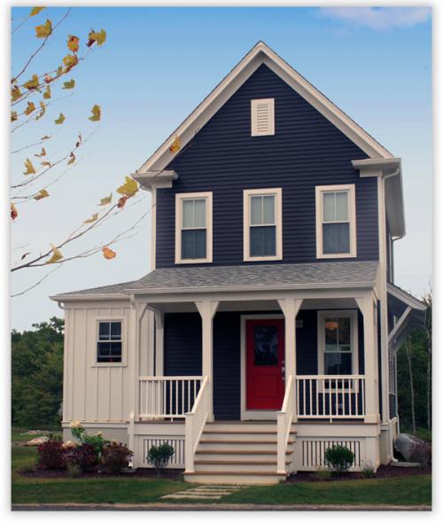 Крыльцо двухэтажного дома. Следующий пример деревянного дома имеет другую конструкцию крыльца