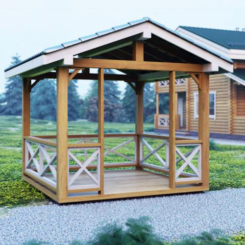 Беседки из дерева для дачи. Варианты постройки
