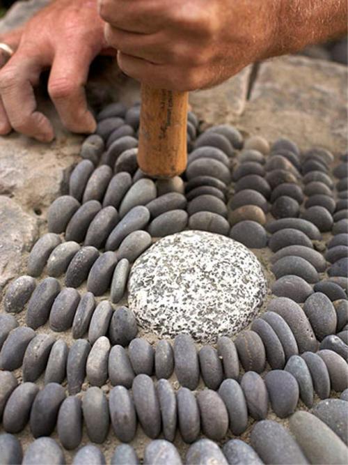 Как выбрать подходящий дизайн для мозаики из камней для сада. Как оформить дорожку – мозаику из гальки