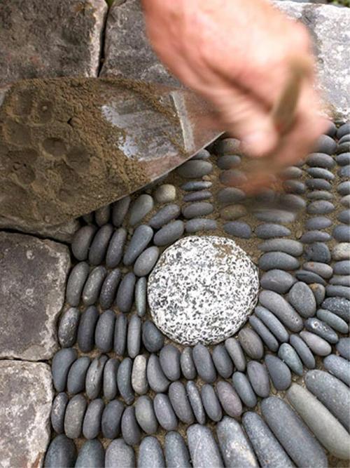 Как выбрать подходящий дизайн для мозаики из камней для сада. Как оформить дорожку – мозаику из гальки