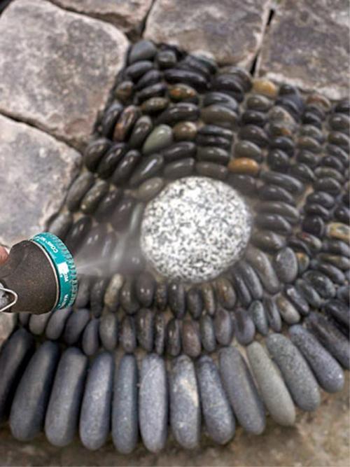 Как выбрать подходящий дизайн для мозаики из камней для сада. Как оформить дорожку – мозаику из гальки