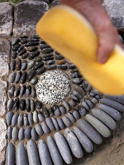 Как выбрать подходящий дизайн для мозаики из камней для сада. Как оформить дорожку – мозаику из гальки