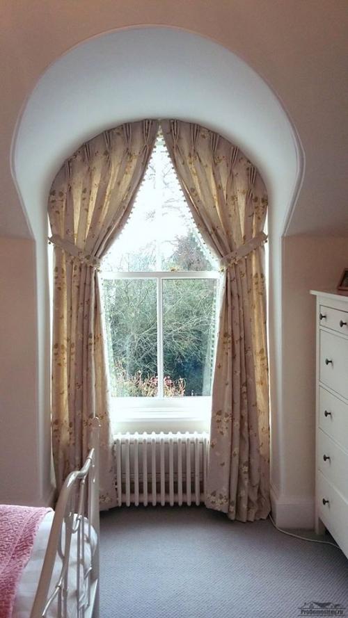 Шторы на скошенный потолок. Форма окон и их расположение