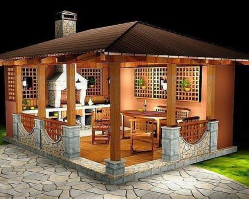 Из чего строить беседку. №1. Основные виды беседок для дачи