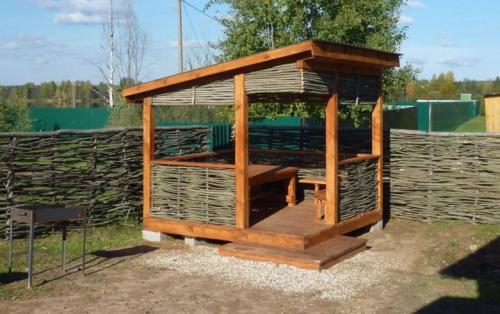 Самые простые беседки для дачи. Материалы изготовления каркаса