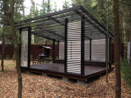 Простые беседки для дачи. Разновидность беседки