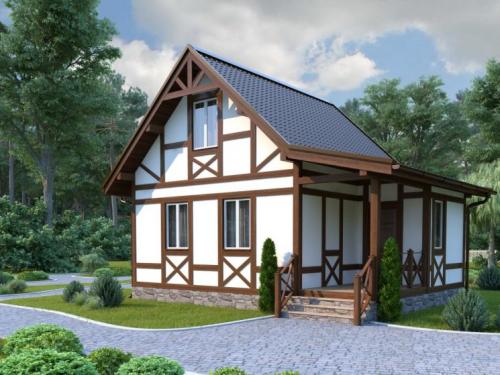 Проекты дачных домов с мансардой и верандой 6х8. Дом 6 на 8 — современные проекты, обзор актуального дизайна и варианты планировки маленьких домов и коттеджей (110 фото)