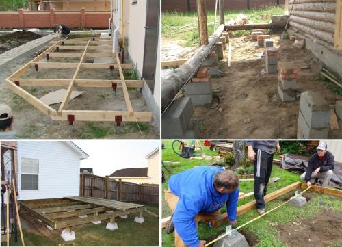 Каркасная веранда своими руками. Самостоятельное возведение каркасной веранды к дому: полный порядок действий