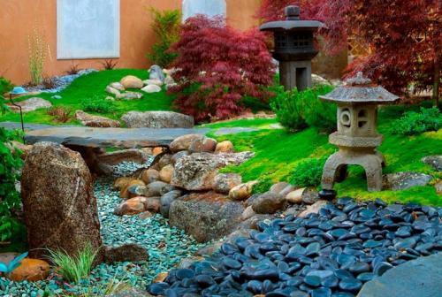 Как поддерживать японский сад камней на дачном участке. Камни в саду: дизайн по-японски
