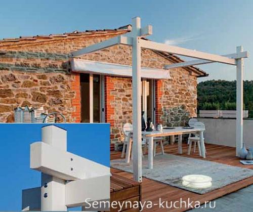 Самый простой навес у дома.