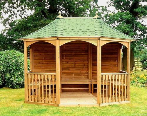 Как выбрать проект беседки из бруса. Строительство беседки для дачи своими руками: чертежи, размеры, инструкции