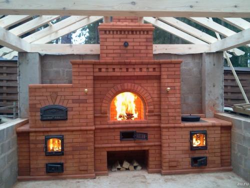 Барбекю из кирпича размеры. Особенности