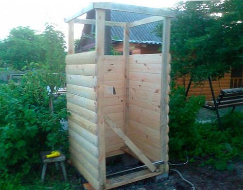 Летний душ своими руками пошагово. Летний душ: чертежи, размеры, фото