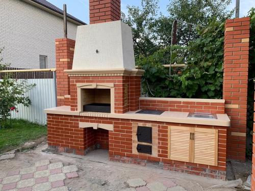 Барбекю из кирпича размеры. Особенности