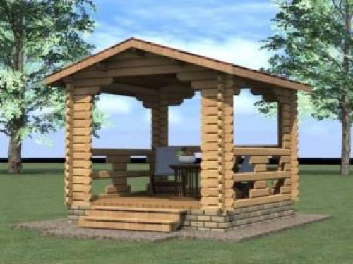 Какие инструменты и материалы необходимы для изготовления беседок из мини-бруса. Беседка из минибруса комплект для самостоятельного монтажа