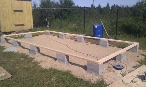 Сарай 2х3 своими руками. Фундамент для каркасного сарая