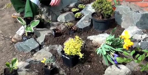 Как установить подъемник на альпийской горке на даче. Классический вариант