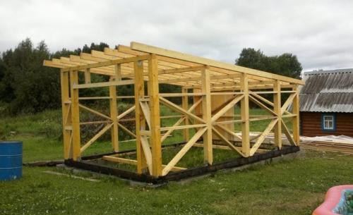 Сарай на даче своими руками: чертежи. Деревянный сарай своими руками