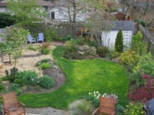 Ландшафтный дизайн дачного участка 6 соток с домом. Особенности 06