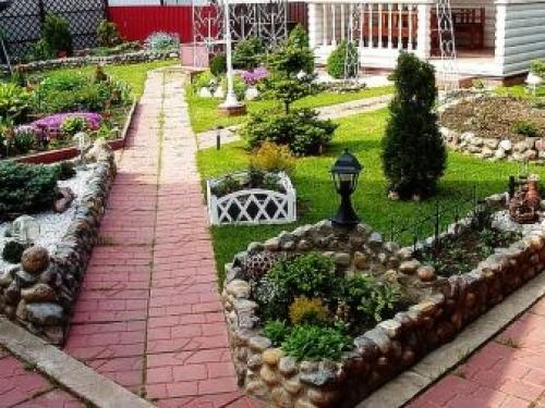 Ландшафтный дизайн дачного участка 6 соток с домом. Особенности 01