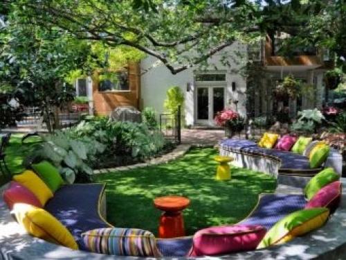 Ландшафтный дизайн дачного участка 6 соток с домом. Особенности 03