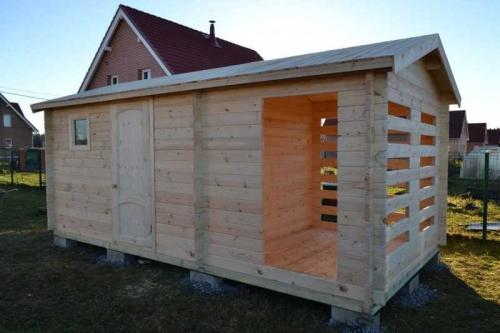 Хозблок на дачном участке. Хозблок для дачи — назначение и характеристики пристройки. Выбор места и проектирование хозблока. Фундамент, каркас и обустройство постройки. Фото и видео-уроки