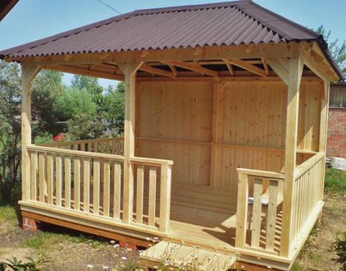 Как сделать внутреннюю отделку беседки. Установка и оформление стен в беседке: потенциальные претенденты на роль отделки