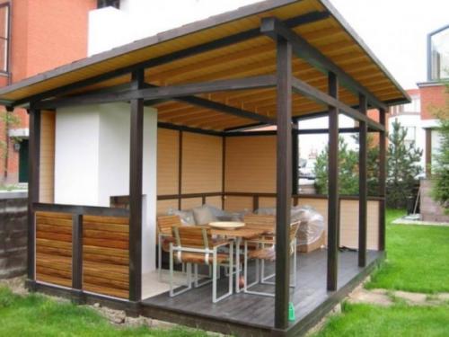 Какие материалы необходимы для постройки беседки 3х5 с односкатной крышей. Обзор материалов для основы