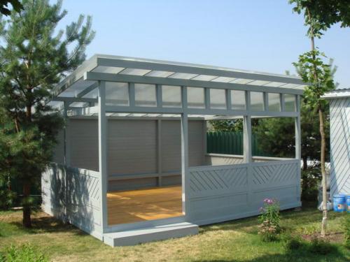 Как оформить внутреннее пространство беседки 3х5 с односкатной крышей. Выбор проекта